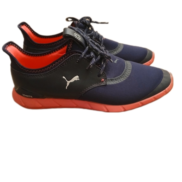 Puma Shoes - Puma Ignite Womens Navy Blue and Pink Athletic Golf Shoes Size 7.5